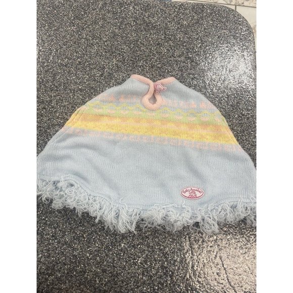 Zapf Creation 18" Baby Annabelle Doll Knit Sweater Cape Poncho Only Pink - Picture 1 of 7